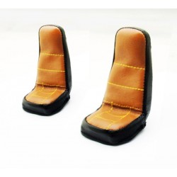 Handmade Leather Seat Cover for Tamiya 1/14 Scania R470/R620 Brown