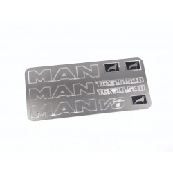 Metal logo set for 1/14 Tamiya MAN TGX 18.540 / 26.540