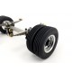 DIY Lowboy Suspension Axle Set w/Small Wheel & Tire
