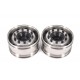 Stainless Steel Front Wide Wheels for Tamiya 1/14 Truck