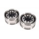 Stainless Steel Front Wide Wheels for Tamiya 1/14 Truck