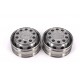 Stainless Steel MAN Front Wheels for Tamiya 1/14 Truck
