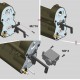 Metal Gear Shift Servo w/Alum CNC. Mounting Set for Tamiya 1/14 Modifty