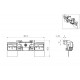 Alum. CNC Rear Crossmember w/Rear Lamp Housing Bundle Set for 1/14 Tamiya Scania R470 / R620